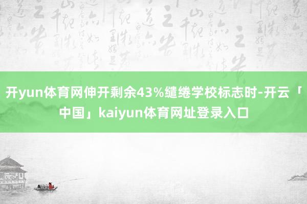 开yun体育网伸开剩余43%缱绻学校标志时-开云「中国」kaiyun体育网址登录入口